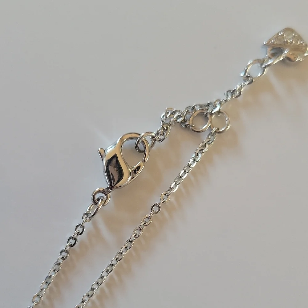 Swarovski Pink Tint Crystal Necklace - Picture 6 of 11